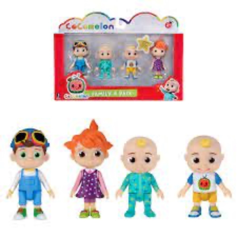 Jazwares CoComelon 4 Figure Family Pack Set